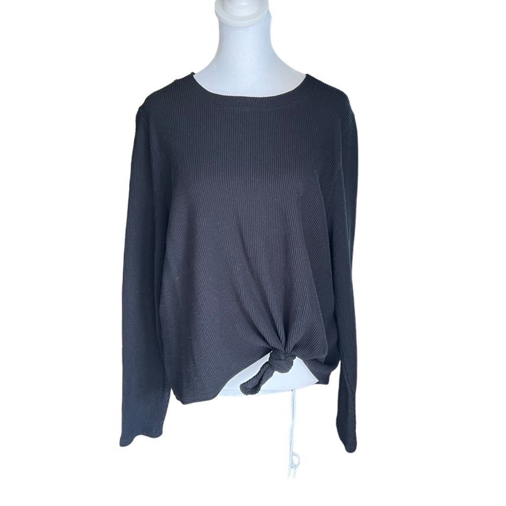 Madewell - NWT Texture & Thread Jacquard Knot-Front Top Sz XL - Picture 2 of 9